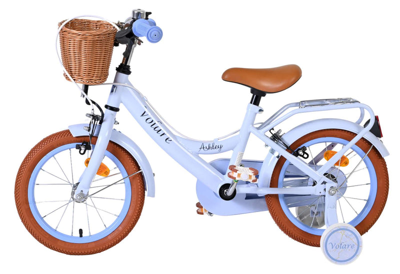 Afbeelding laden in galerijviewer, Volare ashley kinderfiets - meisjes - 14 inch - pastel blauw - twee handremmen
