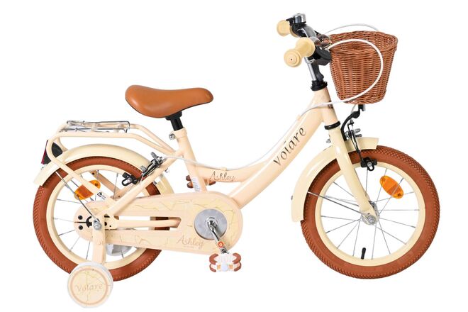 Afbeelding laden in galerijviewer, Volare ashley kinderfiets - meisjes - 14 inch - creme - twee handremmen
