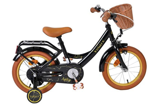 Volare ashley kinderfiets - meisjes - 14 inch - zwart
