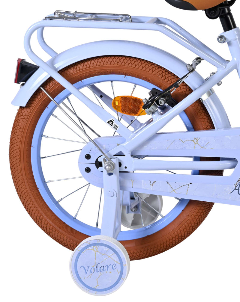 Afbeelding laden in galerijviewer, Volare ashley kinderfiets - meisjes - 16 inch - pastel blauw- twee handremmen
