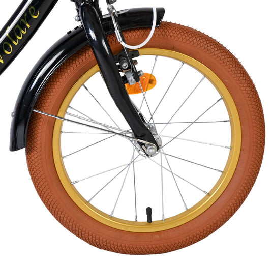 Volare ashley kinderfiets - meisjes - 16 inch - zwart