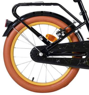 Volare ashley kinderfiets - meisjes - 18 inch - zwart - twee handremmen