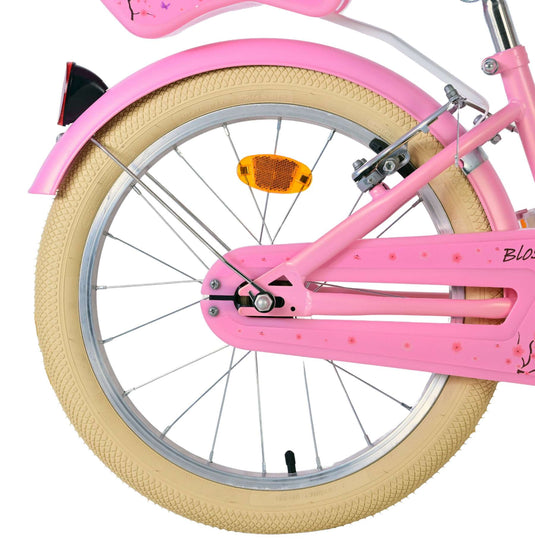 Volare blossom kinderfiets - meisjes - 18 inch - roze - twee handremmen