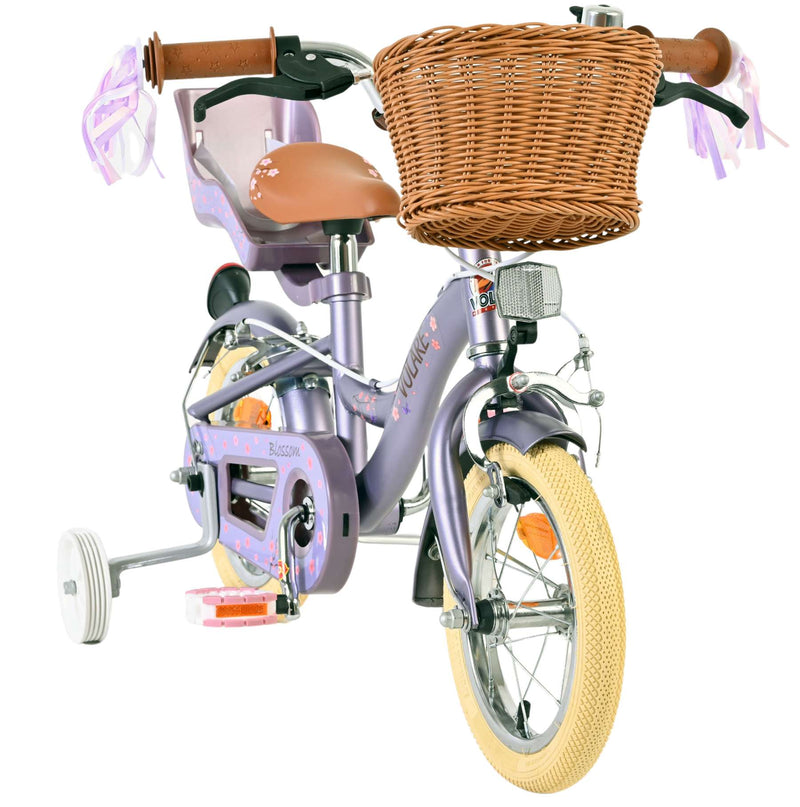 Load image into Gallery viewer, Volare blossom kinderfiets - meisjes - 12 inch - paars - twee handremmen
