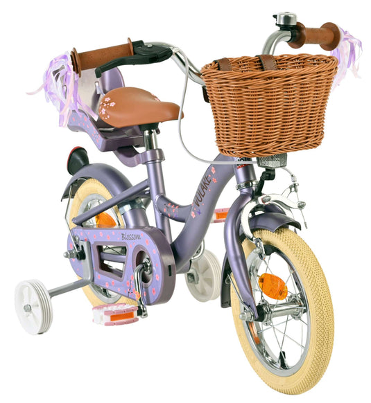 Volare blossom kinderfiets - meisjes - 12 inch - paars