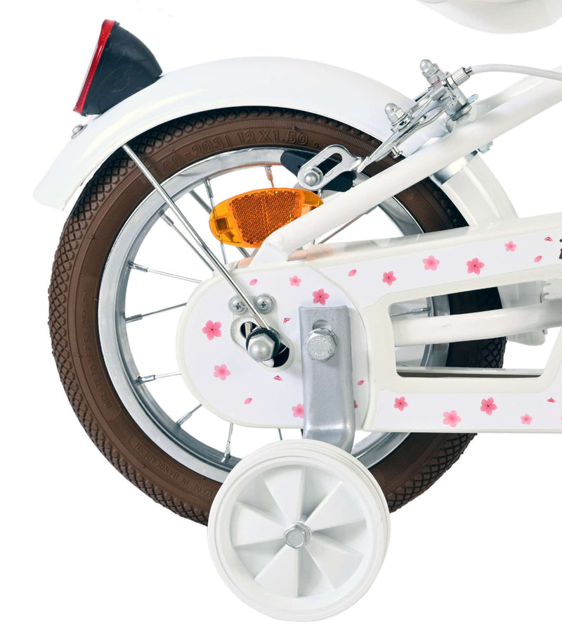 Load image into Gallery viewer, Volare blossom kinderfiets - meisjes - 12 inch - wit - twee handremmen
