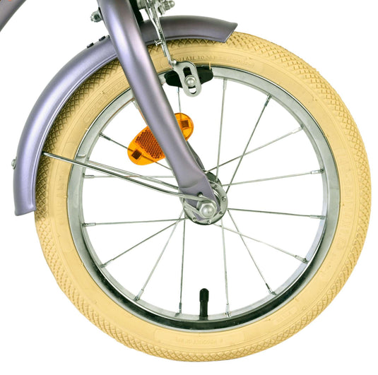 Volare blossom kinderfiets - meisjes - 14 inch - paars - twee handremmen