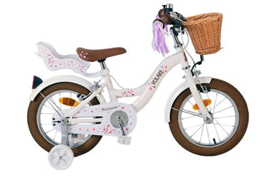 Volare Blossom Kinderfiets Meisjes 14 inch Wit Twee Handremmen