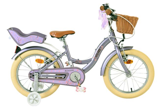 Load image into Gallery viewer, Volare blossom kinderfiets - meisjes - 16 inch - paars - twee handremmen
