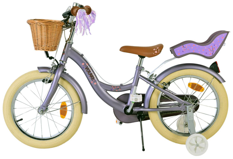 Load image into Gallery viewer, Volare blossom kinderfiets - meisjes - 16 inch - paars - twee handremmen
