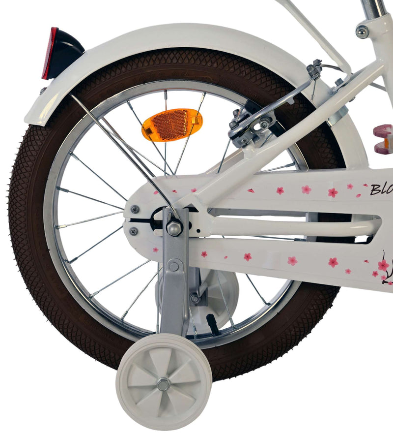 Load image into Gallery viewer, Volare blossom kinderfiets - meisjes - 16 inch - wit - twee handremmen
