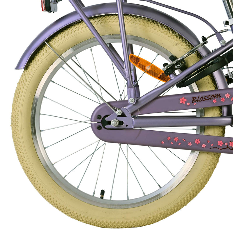 Afbeelding laden in galerijviewer, Volare blossom kinderfiets - meisjes - 20 inch - paars - twee handremmen
