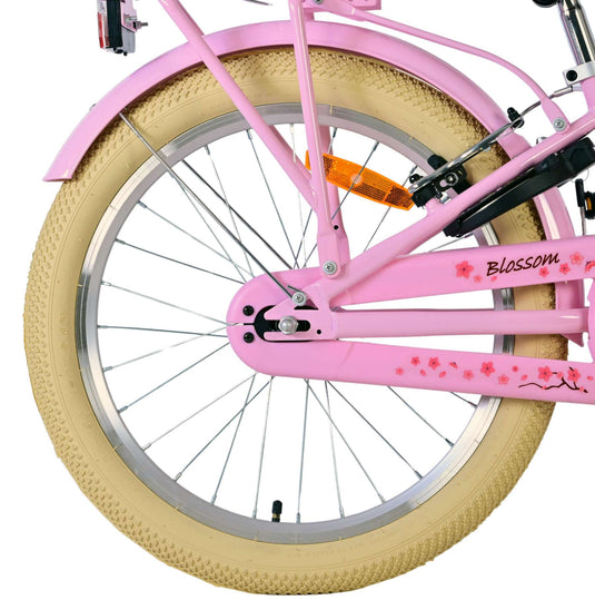 Volare blossom kinderfiets - meisjes - 20 inch - roze - twee handremmen