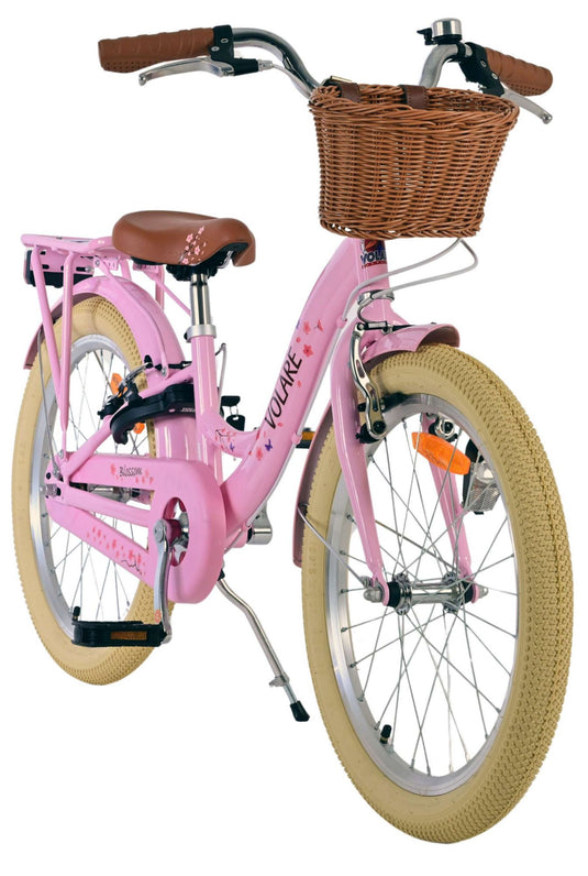 Volare blossom kinderfiets - meisjes - 20 inch - roze - twee handremmen