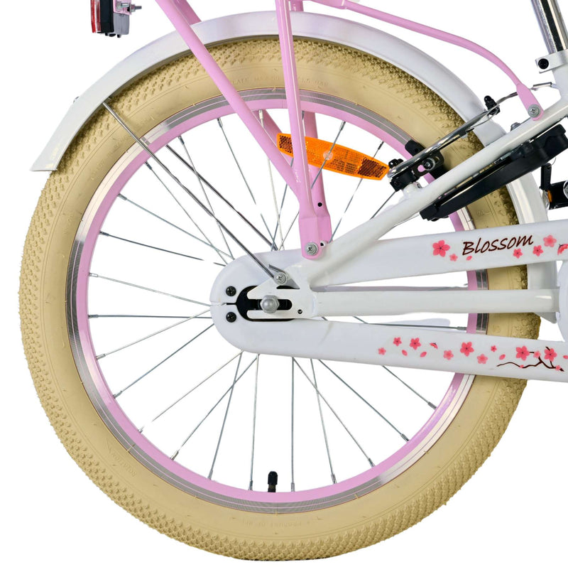 Afbeelding laden in galerijviewer, Volare blossom kinderfiets - meisjes - 20 inch - wit - twee handremmen
