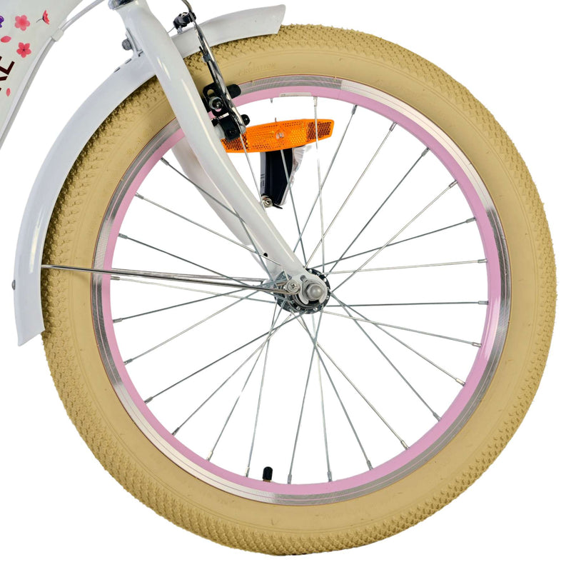 Afbeelding laden in galerijviewer, Volare blossom kinderfiets - meisjes - 20 inch - wit - twee handremmen
