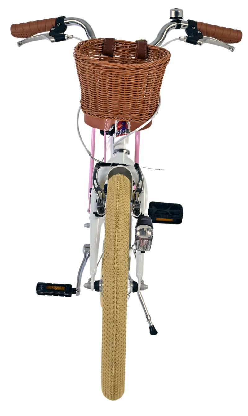 Afbeelding laden in galerijviewer, Volare blossom kinderfiets - meisjes - 20 inch - wit - twee handremmen
