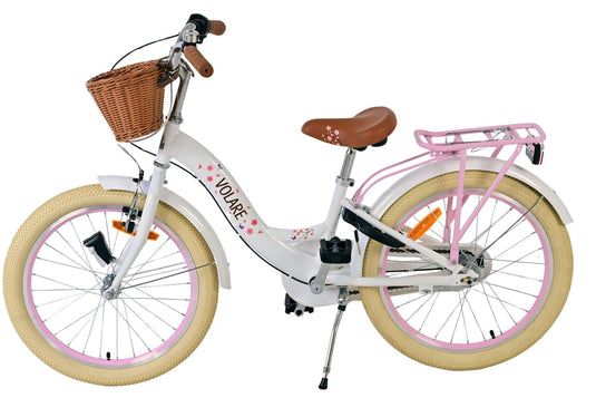 Volare blossom kinderfiets - meisjes - 20 inch - wit - nexus 3