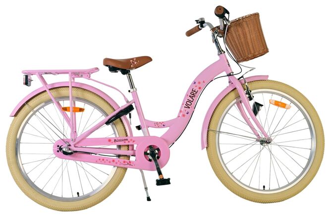 Afbeelding laden in galerijviewer, Volare blossom kinderfiets - meisjes - 24 inch - roze - 3 versnellingen
