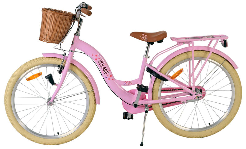 Afbeelding laden in galerijviewer, Volare blossom kinderfiets - meisjes - 24 inch - roze - 3 versnellingen
