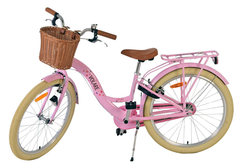 Load image into Gallery viewer, Volare blossom kinderfiets - meisjes - 24 inch - roze - twee handremmen
