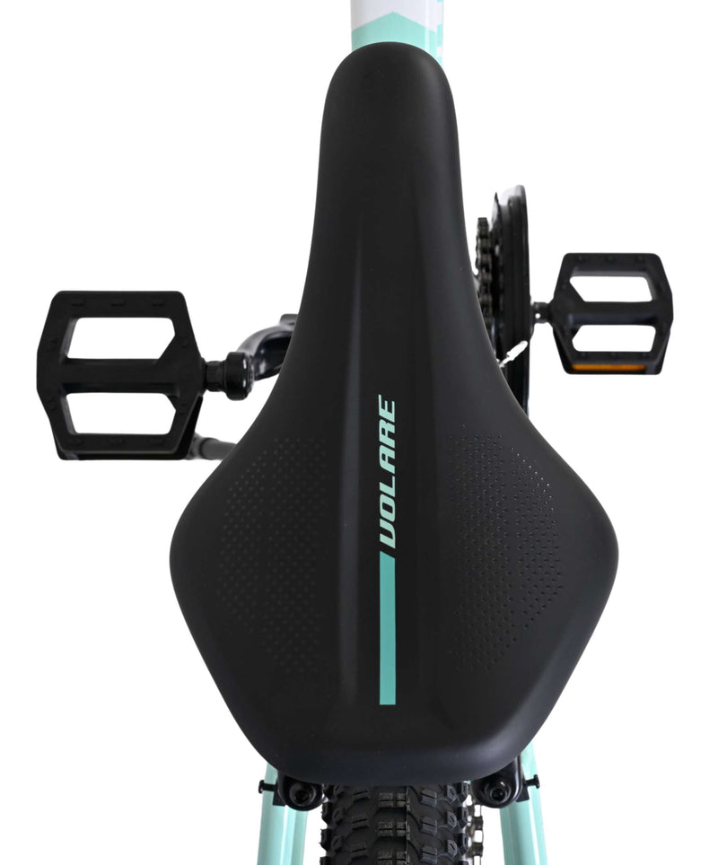 Afbeelding laden in galerijviewer, Volare boost kinderfiets - 24 inch - wit mintgroen - 21 speed
