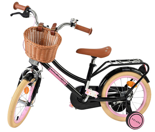 Volare excellent kinderfiets - meisjes - 14 inch - zwart