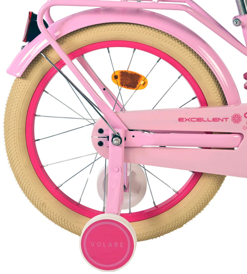 Load image into Gallery viewer, Volare excellent kinderfiets - meisjes -18 inch - roze - 95% afgemonteerd
