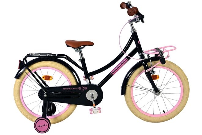 Load image into Gallery viewer, Volare excellent kinderfiets - meisjes - 18 inch - zwart
