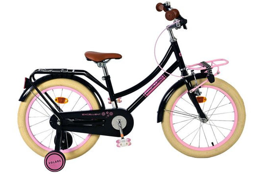 Volare excellent kinderfiets - meisjes - 18 inch - zwart