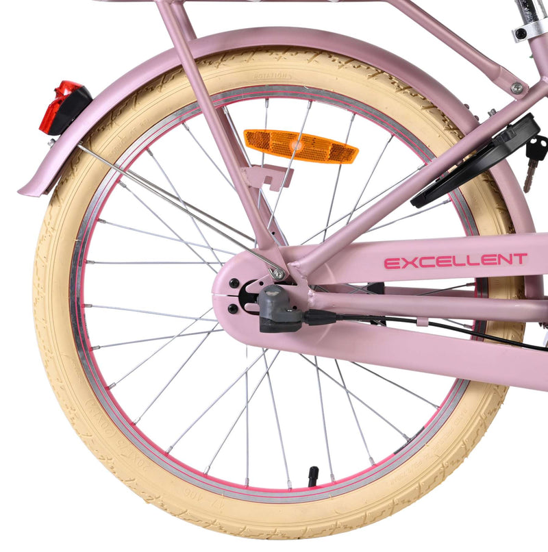 Afbeelding laden in galerijviewer, Volare excellent kinderfiets - meisjes - 20 inch - mat roze - 3 versnellingen
