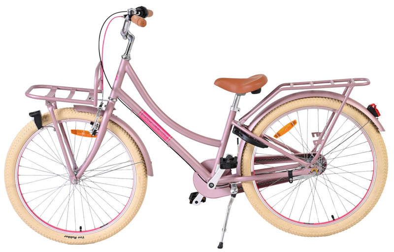 Afbeelding laden in galerijviewer, Volare excellent kinderfiets - meisjes - 24 inch - mat roze - 3 versnellingen
