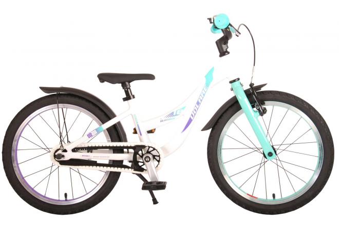 Load image into Gallery viewer, Volare Glamour Kinderfiets - Meisjes - 18 inch - Wit Mint Groen - Prime Collection
