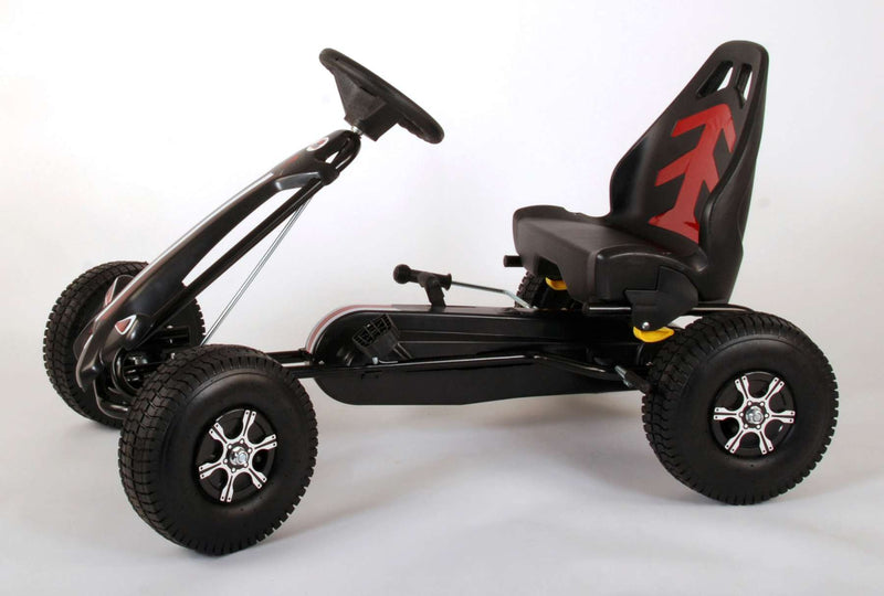 Afbeelding laden in galerijviewer, Volare go kart racing car - jongens - groot - luchtbanden - zwart
