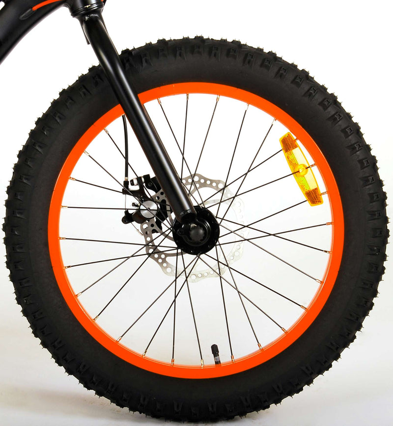 Load image into Gallery viewer, Volare Gradient Kinderfiets – Jongens – 20 inch – Zwart Oranje Rood – 6 speed – Prime Collection
