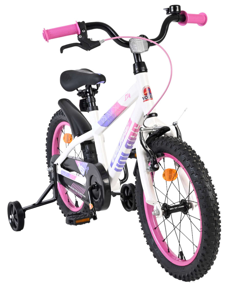 Load image into Gallery viewer, Volare lily kinderfiets - meisjes - 16 inch - wit roze paars
