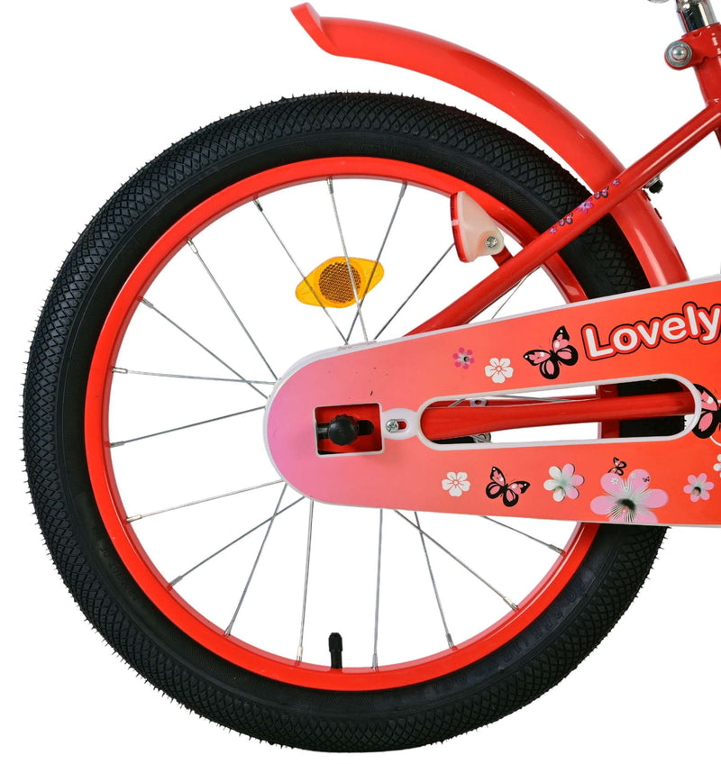 Load image into Gallery viewer, Volare lovely kinderfiets - meisjes - 18 inch - rood wit

