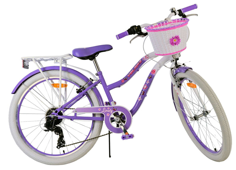 Load image into Gallery viewer, Volare lovely kinderfiets - meisjes - 24 inch - paars - 7 versnellingen
