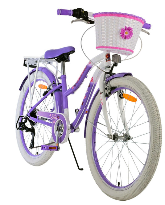 Volare lovely kinderfiets - meisjes - 24 inch - paars - 7 versnellingen