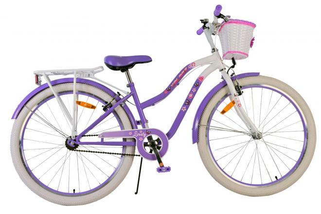 Load image into Gallery viewer, Volare lovely kinderfiets - meisjes - 26 inch - paars - twee handremmen
