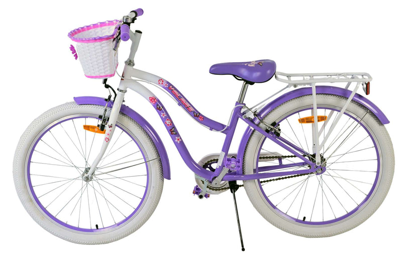 Afbeelding laden in galerijviewer, Volare lovely kinderfiets - meisjes - 24 inch - paars - twee handremmen
