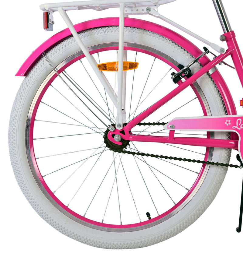 Afbeelding laden in galerijviewer, Volare lovely kinderfiets - meisjes - 24 inch - roze - twee handremmen
