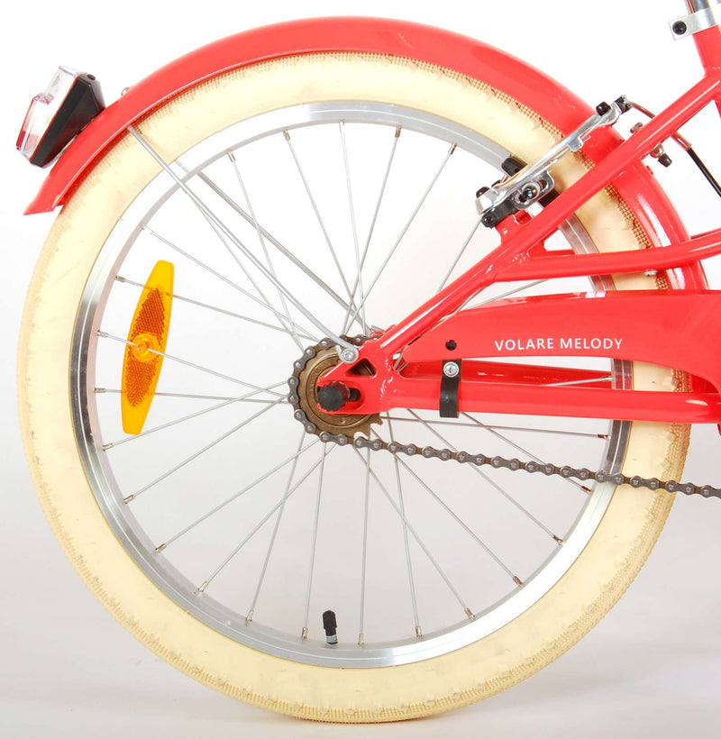 Load image into Gallery viewer, Volare Melody Kinderfiets Meisjes 20 inch Koraal Rood Twee Handremmen Prime Collection

