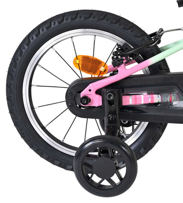 Volare milano kinderfiets - meisjes - 14 inch - mintgroen - twee handremmen