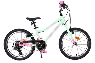 Volare milano kinderfiets - meisjes - 18 inch - mintgroen - 6 speed - twee handremmen