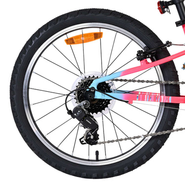 Volare milano kinderfiets - meisjes - 20 inch - roze - 6 speed - twee handremmen