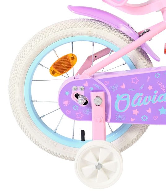 Volare olivia kinderfiets - meisjes - 14 inch - roze