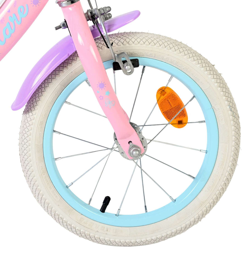 Afbeelding laden in galerijviewer, Volare olivia kinderfiets - meisjes - 14 inch - roze - twee handremmen
