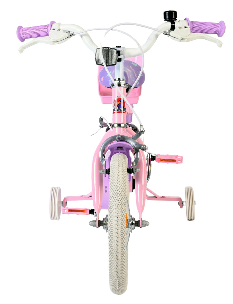 Afbeelding laden in galerijviewer, Volare olivia kinderfiets - meisjes - 14 inch - roze - twee handremmen
