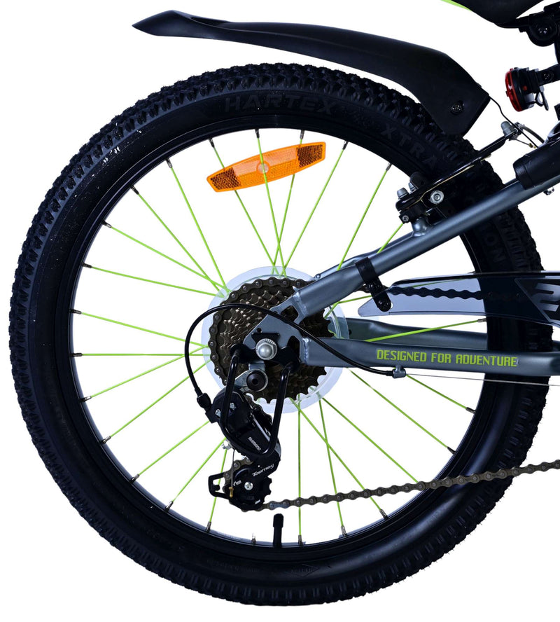 Load image into Gallery viewer, Volare rocky kinderfiets - 20 inch - 7 speed - groen grijs
